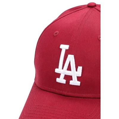 Бейсболка красная унисекс с вышивкой  LA (Los Angeles)