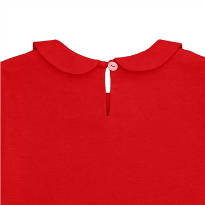 Красная блузка с длинным рукавом 2-3