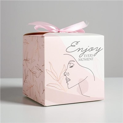 Коробка складная «Enjoy», 12 × 12 × 12 см