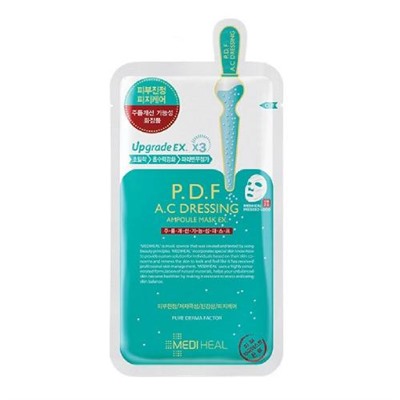 Успокаивающая маска P.D.F A.C Dressing Ampoule Face Mask Sheet 25 мл оптом