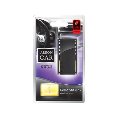Ароматизатор для авто на дефлектор "AREON" CAR BLISTER аромат - "Black Crystal " (Болгария)