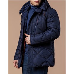 Темно-синяя фабричная куртка мужская модель 12481