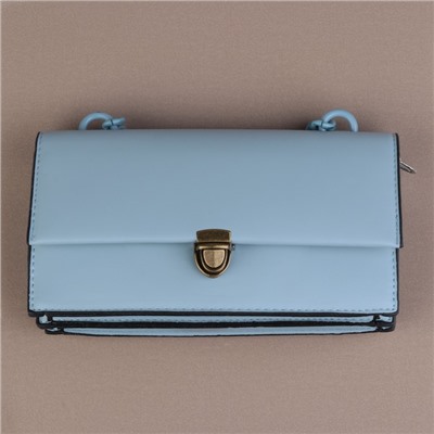 Застёжка для сумки, 3 × 2 см, цвет бронзовый