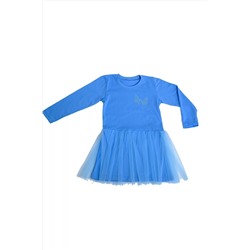Детское платье "Мадлен" голубого цвета, размер 104 (супрем)