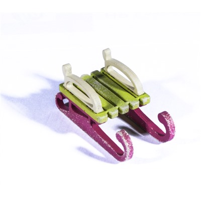 Елочная игрушка - Санки малые 90YY61-504 Classic