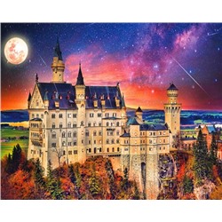 Алмазная мозаика картина стразами Замок Нойшванштайн, 30х40 см