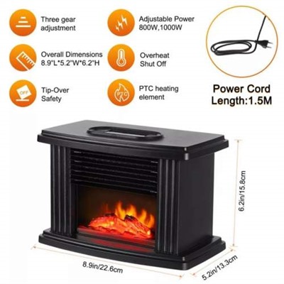 Настольный портативный инфракрасный камин FLAME HEATER с имитацией огня оптом