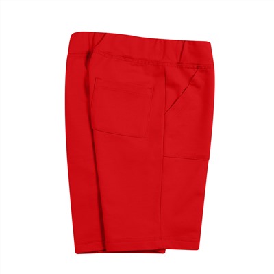 Красные шорты из футера 2-3