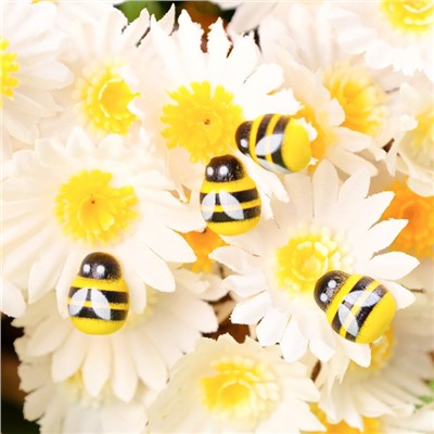 Декор флористический «Пчёлы», 28 шт., 13 х 10 мм