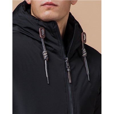 Куртка зимняя теплая черная модель 2066