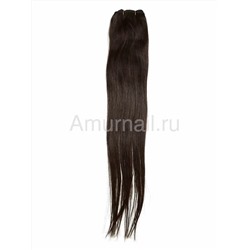 Натуральные волосы на трессе №2 Черный 55 см
