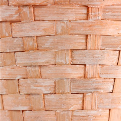 Корзина плетеная, D13х9хH30см, персиковый, бамбук
