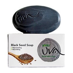 Vasu BLACK SEED SOAP Uva (Мыло с Черным Тмином универсальное, Васу), 125 г.