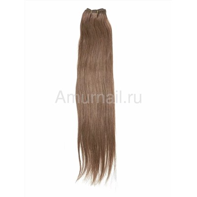 Натуральные волосы на трессе №47М Русый 55 см