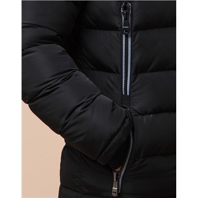 Оригинальная мужская куртка цвет черный модель 12528