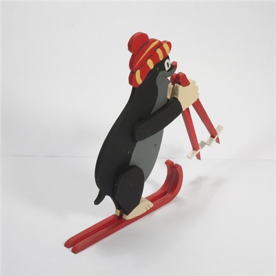 Елочная игрушка - Кротик на лыжах 9005