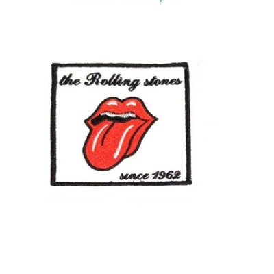 Нашивка на липучке The Rolling Stones, 9х9 см