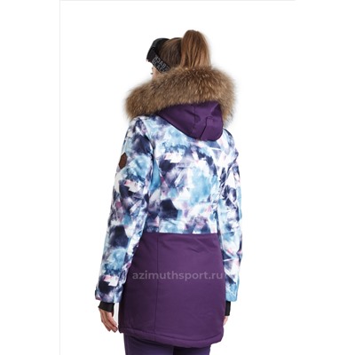 Женская куртка-парка Azimuth B 8488_130 Баклажан