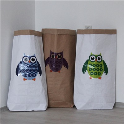Эко-мешок для игрушек из крафт бумаги Funky Owl