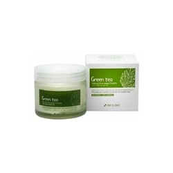 Ночной крем для лица с экстрактом зеленого чая 3W CLINIC Green Tea Natural Time Sleep Cream 70г