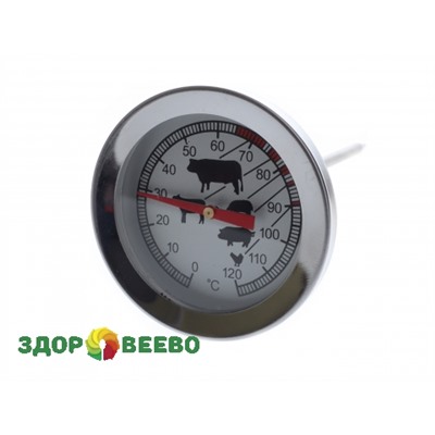 Механический кухонный термометр, от 0°С до 120°С , длина зонда 10 см. Артикул: 2827