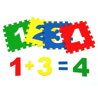 Детский коврик-пазл Математика