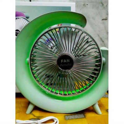 Переносной Портативный Вентилятор Colorful Desktop Fan с подсветкой оптом