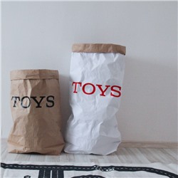 Эко-мешок для игрушек из крафт бумаги Toys