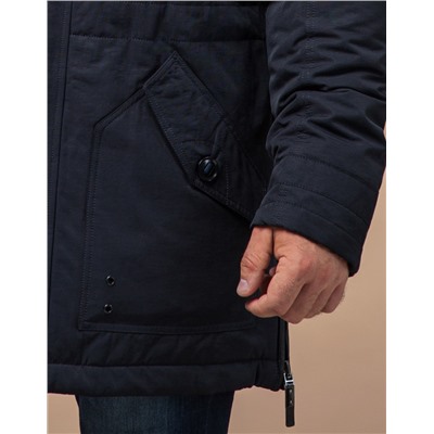 Куртка с пуговицами темно-синяя модель 45777