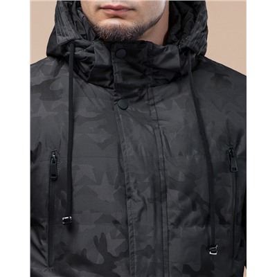 Дизайнерская молодежная темно-серая куртка Braggart "Youth" модель 25460-1
