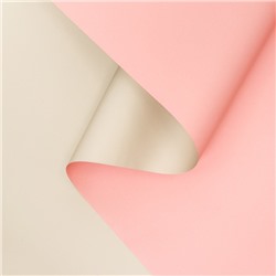 Пленка матовая для цветов двухсторонняя "Зефир", нежно розовый ,57 см х 5 м