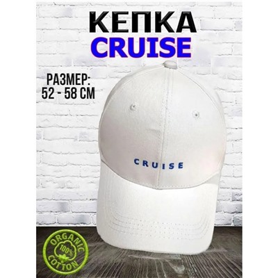 Бейсболка белая унисекс с вышивкой Cruise