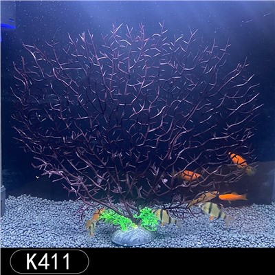 Искусственный коралл для аквариума Горгонария, 30х25 см, Акция!