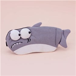 Маска для сна гелевая "Shark", gray