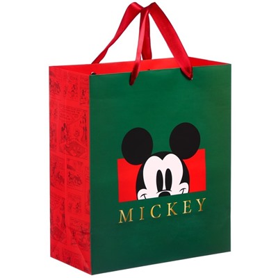 Пакет ламинированный вертикальный, "Mickey" Микки Маус, 23х27х11 см