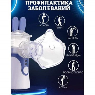 Паровой ингалятор детский переносной компрессионный Mesh Nebulizer ультразвуковой оптом