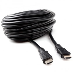Кабель HDMI 19M-19M V2.0, 15 м, черный, позол. разъемы, Cablexpert (CC-HDMI4L-15M)