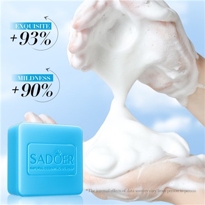 Мыло для лица и тела с МОРСКОЙ СОЛЬЮ Sadoer Organic Sea Salt Fragrant Soap, 100 гр.