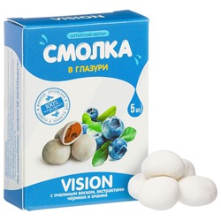 Смолка в глазури «VISION» с экстрактом черники и очанки, 5 шт