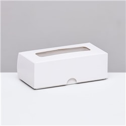 Коробка складная под 2 конфеты, белая, 5 х 10,5 х 3,5 см