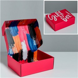 Коробка двухсторонняя складная «Gift box», 27 × 21 × 9 см