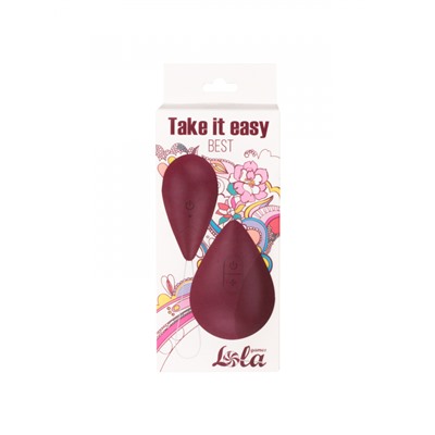 Виброяйцо с пультом управления Take it Easy Best Wine Red 9021-01lola