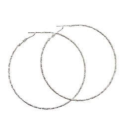 Серьги-кольца рельефные 6,8 см