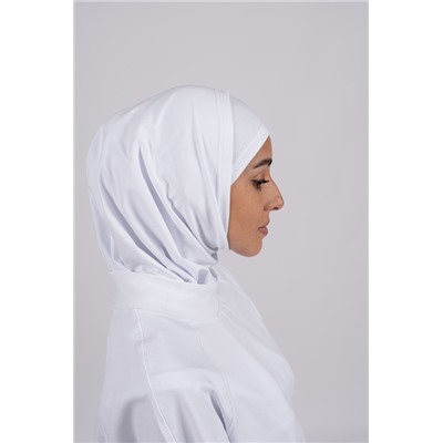 Арт. 19002 Комплект хиджаб с шапочкой. Цвет белый.