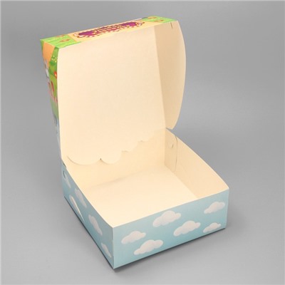 Коробка складная «Карусель радости », 25 х 25 х 10 см
