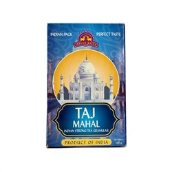 TAJ MAHAL Indian Strong Tea Granular, Indian Bazar (Тадж-Махал, индийский крепкий листовой черный чай, в коробке, Индиан Базар), 100 г.