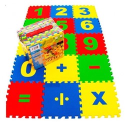 Детский коврик-пазл Математика