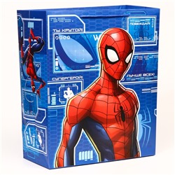 Пакет подарочный, 40 х 49 х 19 см, Человек-паук