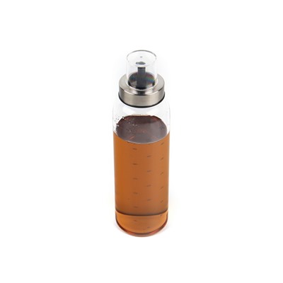Бутылка 500мл для масла, уксуса с дозатором и мерной шкалой, стекло, нерж. сталь, пластик, SP-632