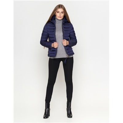 Трендовая синяя куртка Braggart "Youth" женская модель 25115